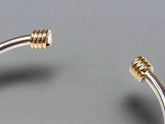Torc Bracelet with Gold Wrap Ends - Doyle Design Dublin